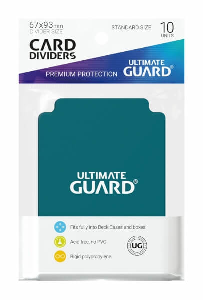 Oddělovač na karty Ultimate Guard Card Dividers Standard Size Petrol Blue - 10 ks