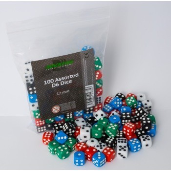 Kostka Blackfire 12 mm D6 - jednobarevná