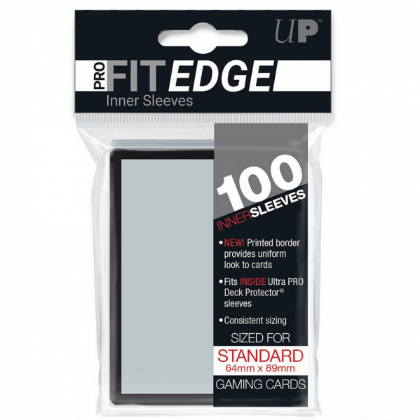 Obaly na karty Ultra Pro PRO-FIT Black Edge - 100 ks