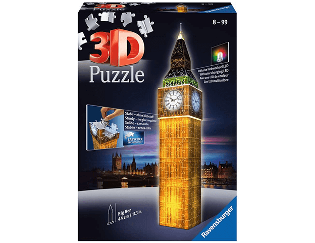 3D Puzzle Ravensburger Big Ben Noční edice 216 dílků