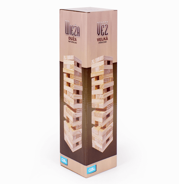 Velká přírodní věž 32 cm (jenga věž)