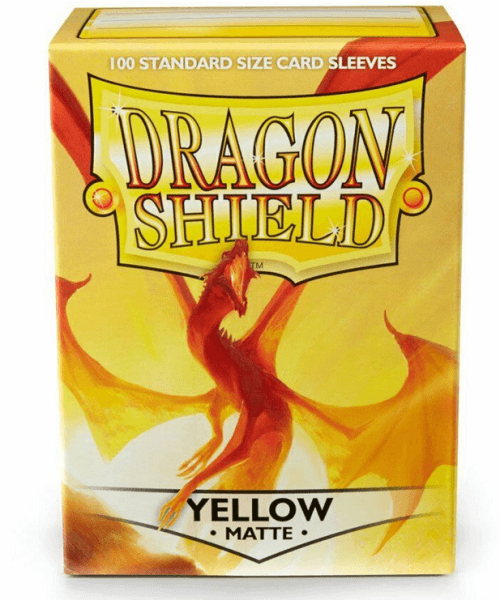 Obaly na karty Dragon Shield Protector - Matte Yellow - 100 ks
