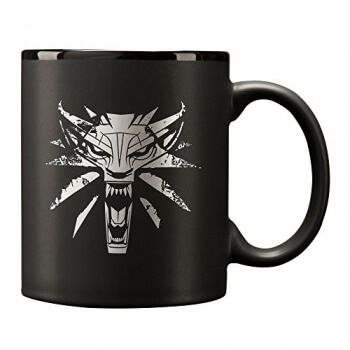 Hrnek s motivem zaklínačského symbolu - The Witcher 3 White Wolf