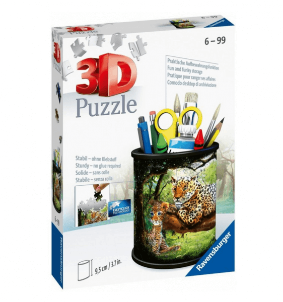 3D Puzzle stojan na tužky - Levharti - 54 dílků