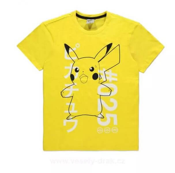 Pánské Pokémon tričko Shocked Pikachu