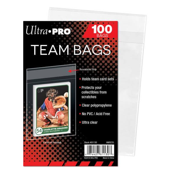 Obaly na karty Ultra Pro Team Bags Resealable - 100 ks