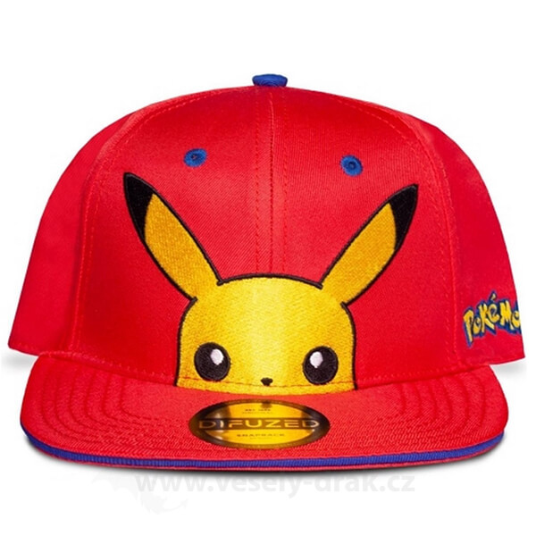 Kšiltovka Pokémon červená s Pikachu 