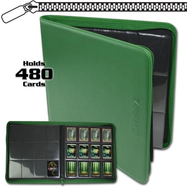 Album BCW Zipper-Folio 12-pocket LX Green