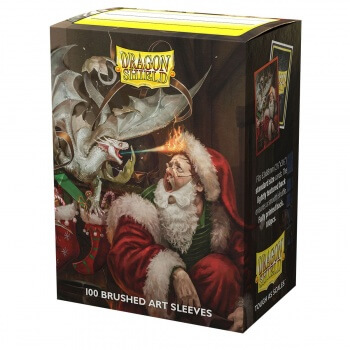 Obaly na karty Dragon Shield Brushed Art - Christmas Dragon 2021 – 100 ks