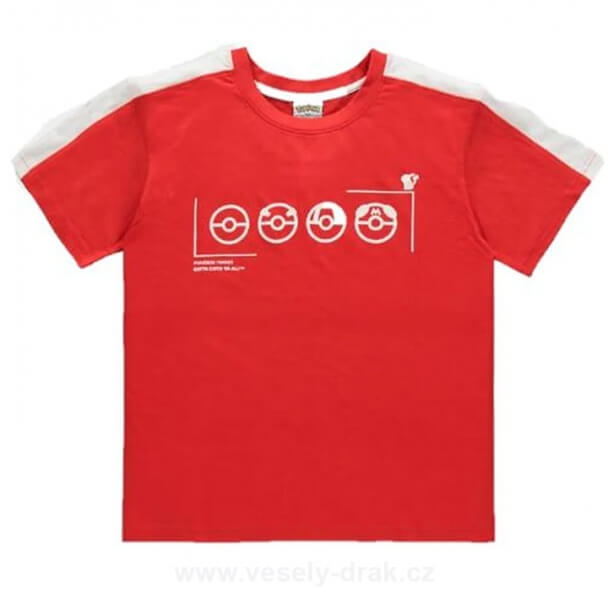 Pokémon tričko Pokémon Trainer - červené