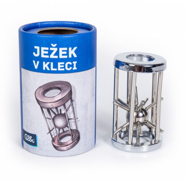 Ježek v kleci - kovový hlavolam