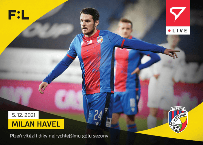Fotbalové karty Fortuna Liga 2021-22 - L-078 Milan Havel