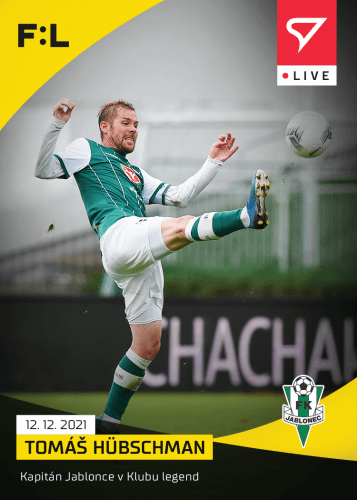 Fotbalové karty Fortuna Liga 2021-22 - L-079 Tomáš Hübschman