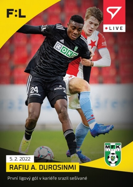 Fotbalové karty Fortuna Liga 2021-22 - L-089 Rafiu Adekunle Durosinmi