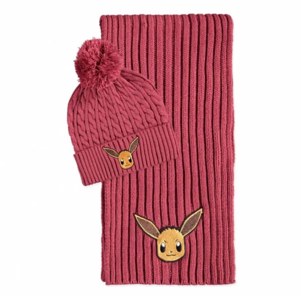 Pokémon Eevee čepice a šála - dárkový set