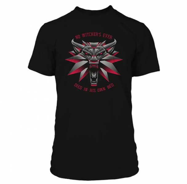 Zaklínač černé tričko Witcher 3 Memorial Wolf Premium Tee