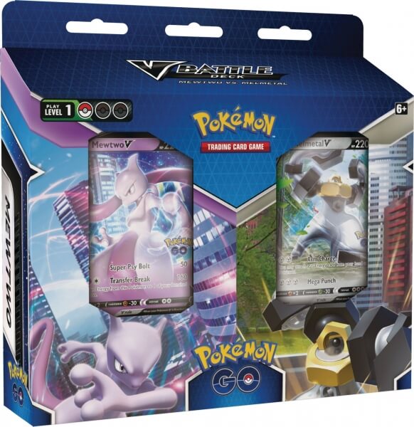 Pokémon Go V Battle Deck Bundle Mewtwo vs Melmetal