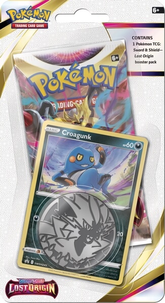 Pokémon Sword and Shield – Lost Origin Check Lane Blister - Croagunk