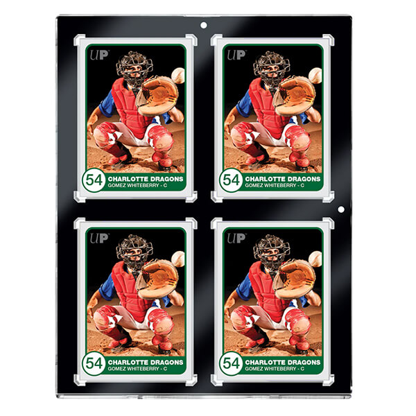 Rámeček na 4 karty - UltraPro 4-Card Black Border One-Touch Magnetic Holder 130pt