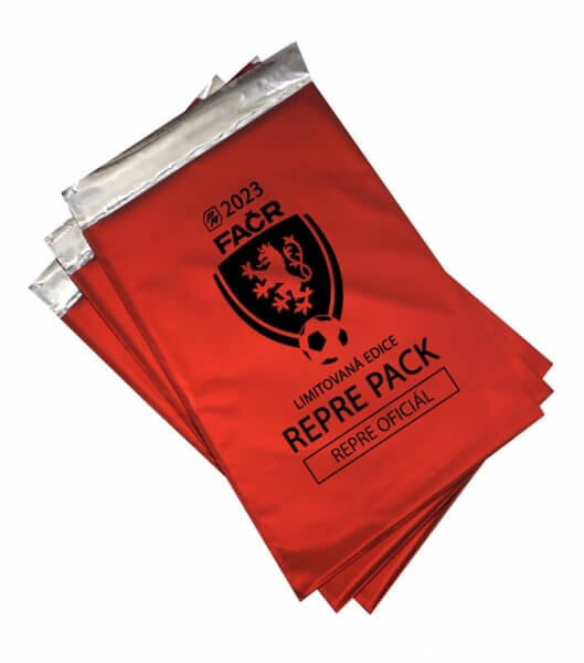 Fotbalové karty České reprezentace - Repre pack 2023 - červený