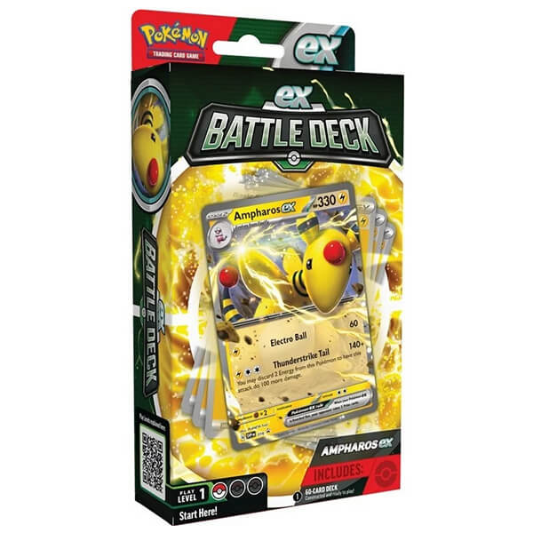 Pokémon Ampharos ex Battle Deck - hotový balíček pro začátečníky