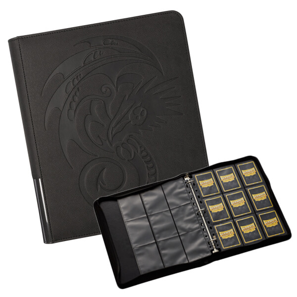 Kroužkové album na karty Dragon Shield se zipem Iron Grey