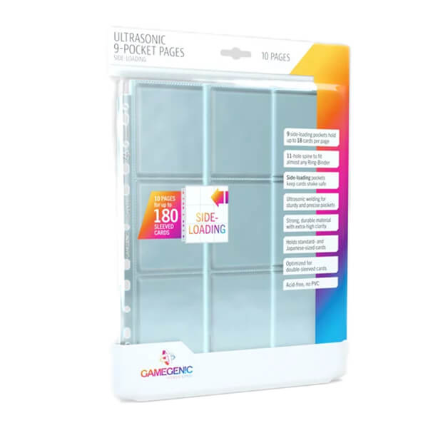 Stránka do alba Gamegenic Ultrasonic 9-Pocket Side-loading Pages (10 ks)