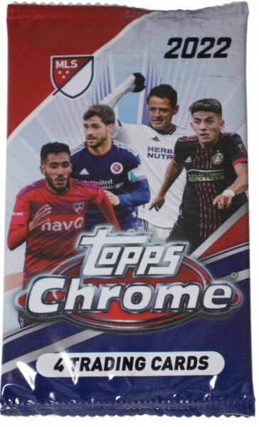2022 Topps Chrome Major League Soccer Hobby Balíček - fotbalové karty