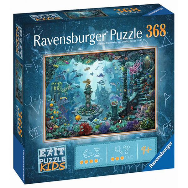 Exit KIDS Puzzle: Potopená Atlantida - 368 dílků (puzzle a únikovka v jednom)
