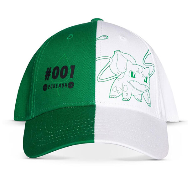 Kšiltovka Pokémon Bulbasaur #001 (bílo-zelená)