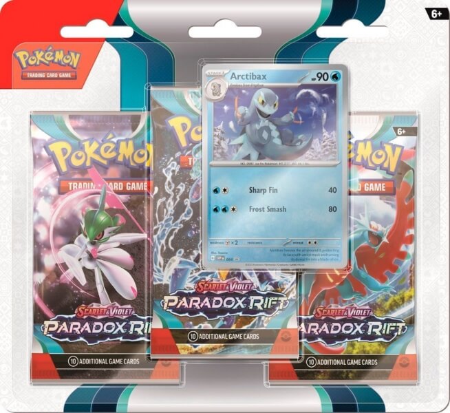 Pokémon Paradox Rift 3 Pack Blister - Arctibax