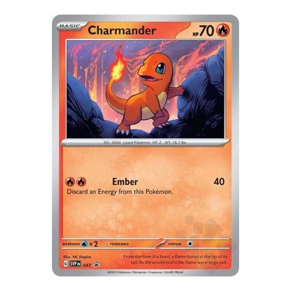 Pokémon karta Charmander promo z Poster Collection 151