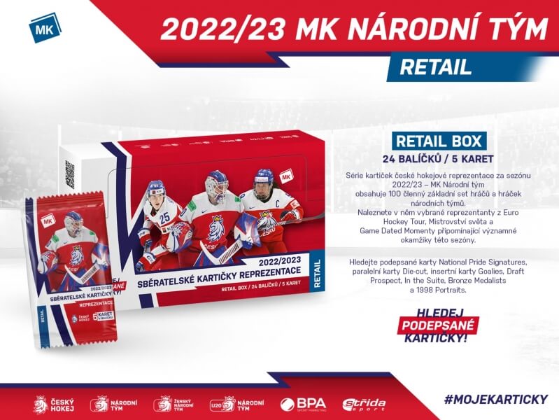 Hokejové karty národní tým 2022/2023 - Retail box