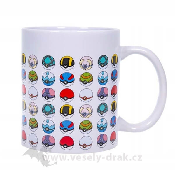Pokémon hrnek - Pokéballs