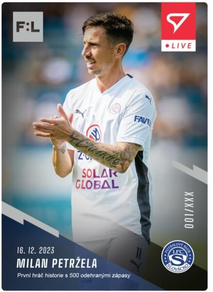 Fotbalová karta Fortuna Liga 23-24 L-22 Milan Petržela