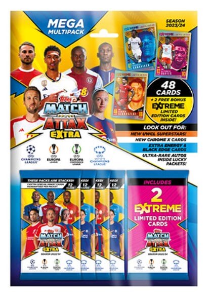 Topps Match Attax 2023/2024 Extra - Mega Multipack fotbalové karty
