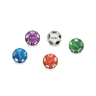 Sada kostek UltraPro s keywordy ke hře Magic the Gathering 