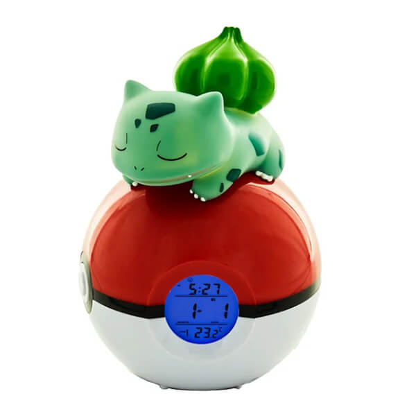 Pokémon budík - Bulbasaur a Poké Ball