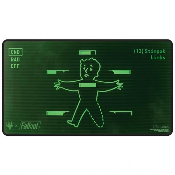 Magic hrací podložka Fallout - Inventory Management Black Stitched