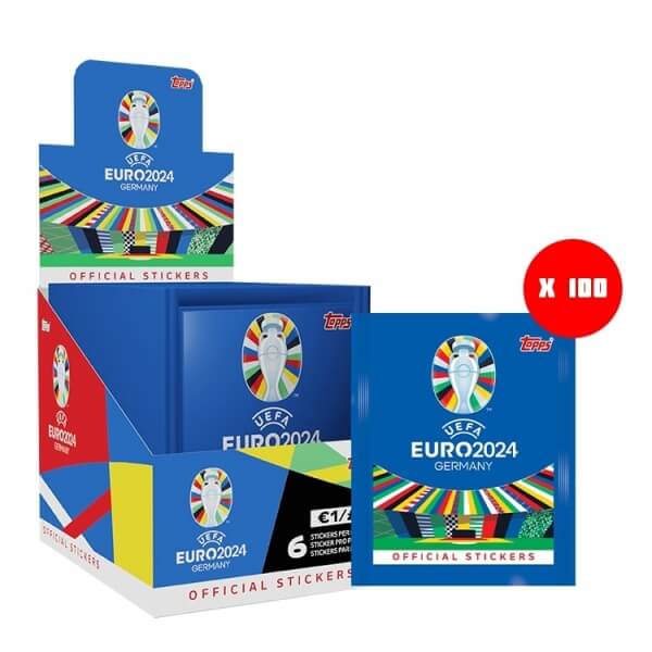 Topps EURO 2024 Booster Box - samolepky 100 ks