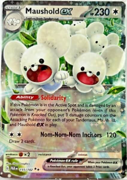 Pokémon karta Maushold ex z Paldea Adventure Chest