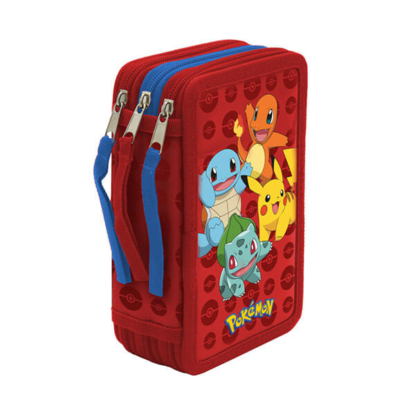 Třípatrový penál Pokémon - vybavený