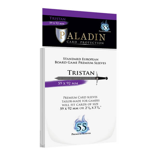Obaly na karty Paladin Tristan Standard European Sleeves (59x92 mm) - 55 ks