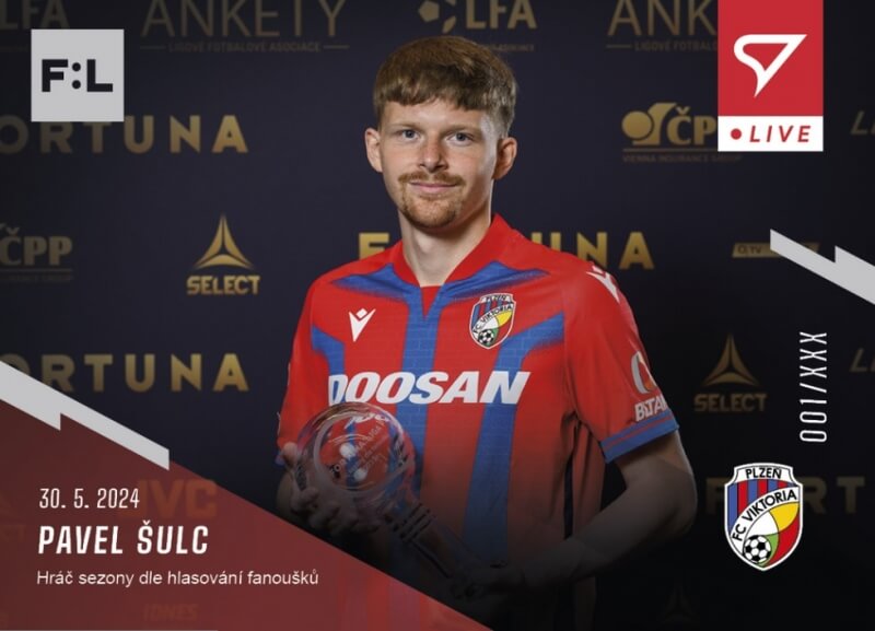 Fotbalová karta Fortuna Liga 23-24 L-53 Pavel Šulc