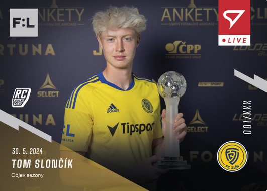 Fotbalová karta Fortuna Liga 23-24 L-51 Tom Slončík