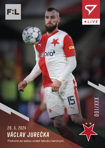 Fotbalová karta Fortuna Liga 23-24 L-44 Václav Jurečka