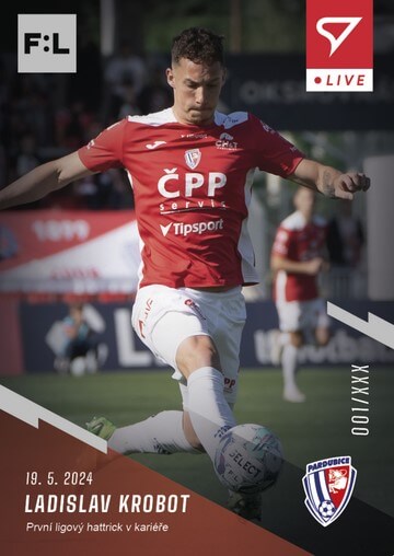 Fotbalová karta Fortuna Liga 23-24 L-43 Ladislav Krobot