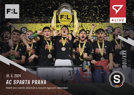 Fotbalová karta Fortuna Liga 2023-2024 L-42 AC Sparta Praha