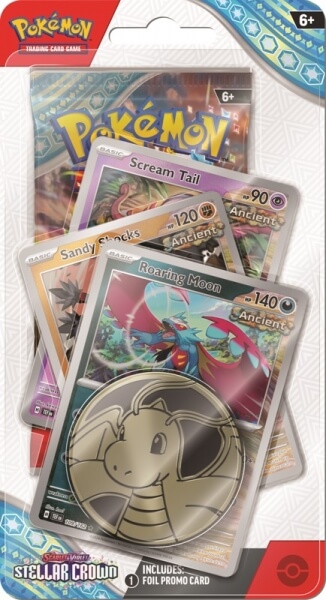 Pokémon Stellar Crown Premium Checklane Blister - Roaring Moon