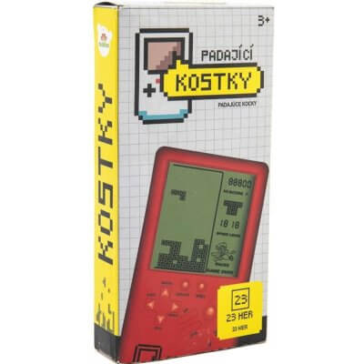 Digitální hra Padající kostky hlavolam Pocket - červená